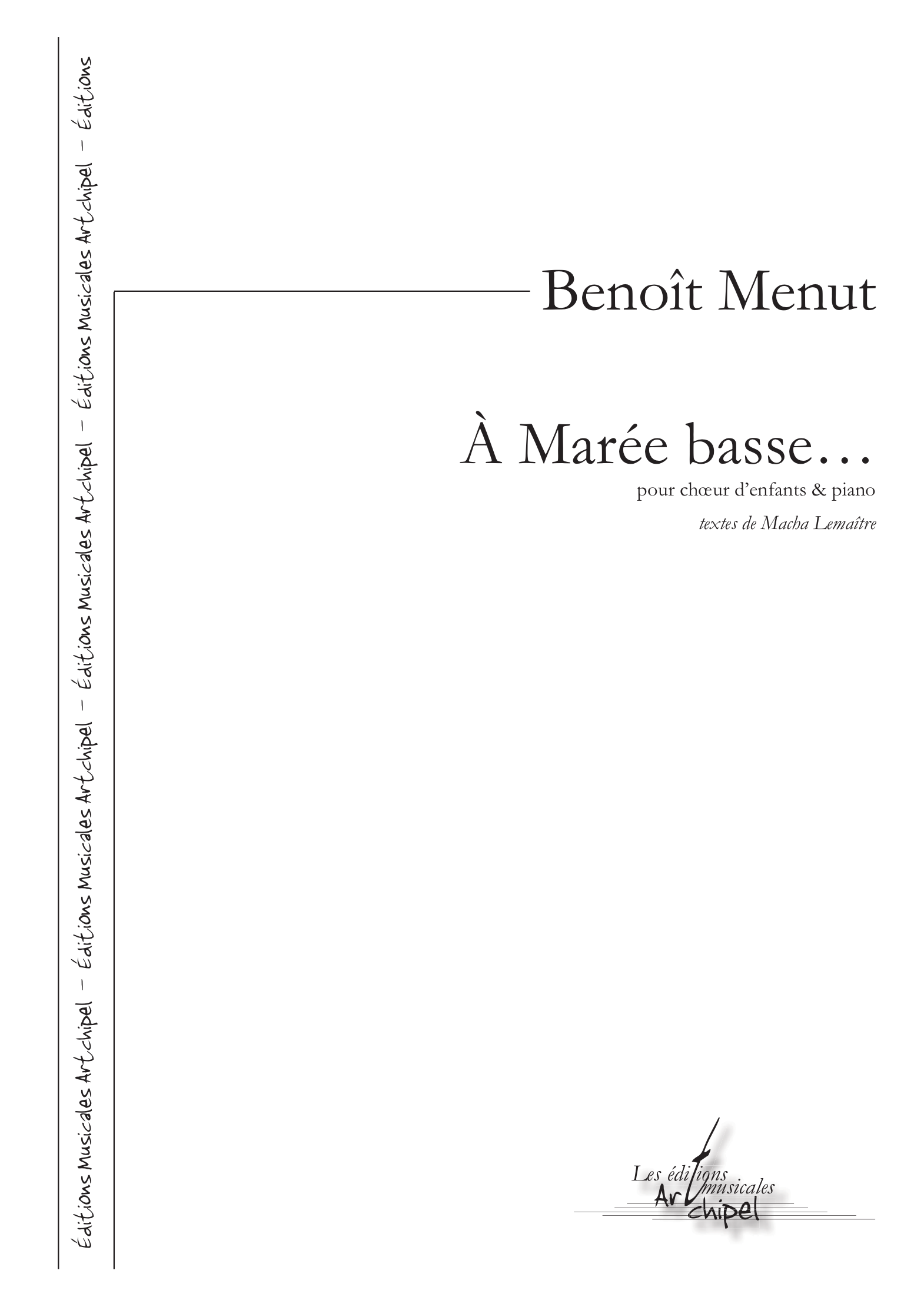 A maree basse MENUT Benoit A4 z
